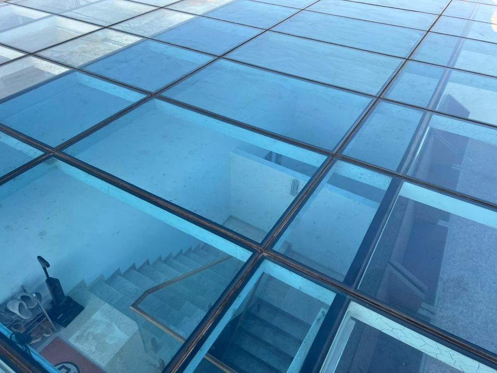 Glass floor & skylight