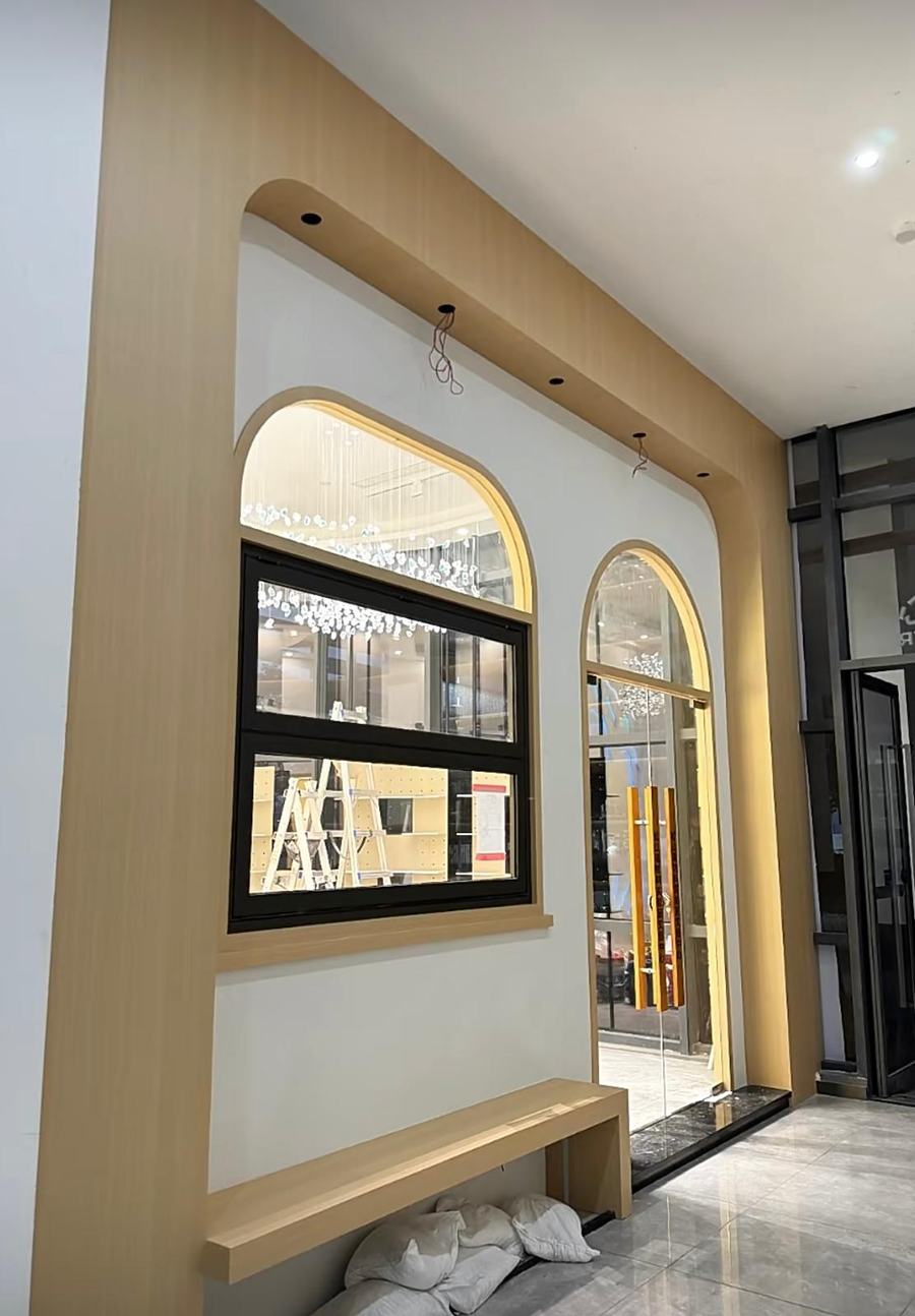Arched feature wall